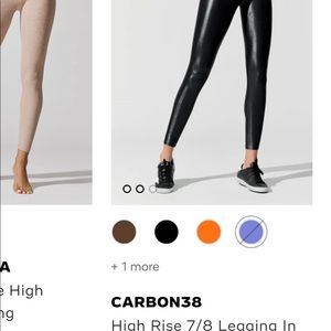 Like new without tags Carbon 38 leather like leggings. Wrong size
